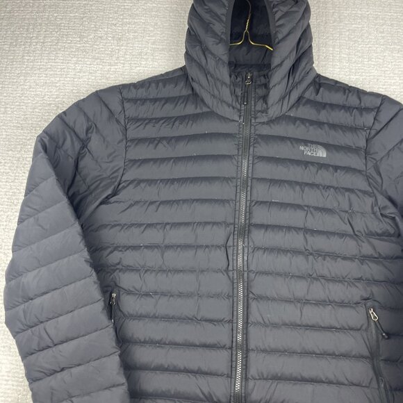 The North Face Stretch Down Jacket 700 Fill Men's L Puffer Black Packable Read* - Picture 8 of 16